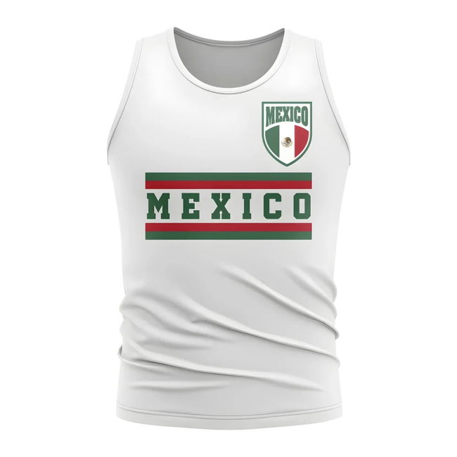 Mexico Core Football Country Sleeveless Tee (White)