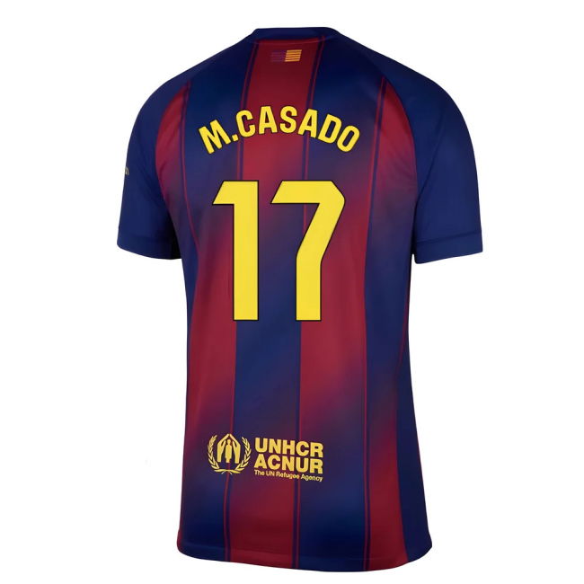 Casado 17 Genuine 2025-2026 Barcelona La Liga Home Jersey