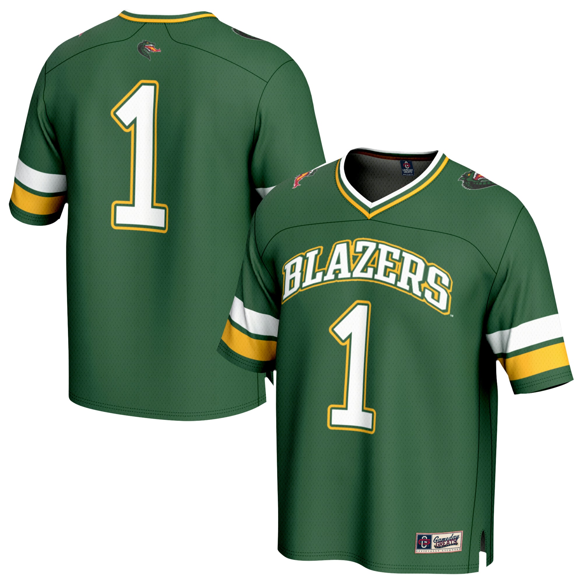 #1 UAB Blazers GameDay Greats Youth Lightweight Football Fashion Jersey - Green