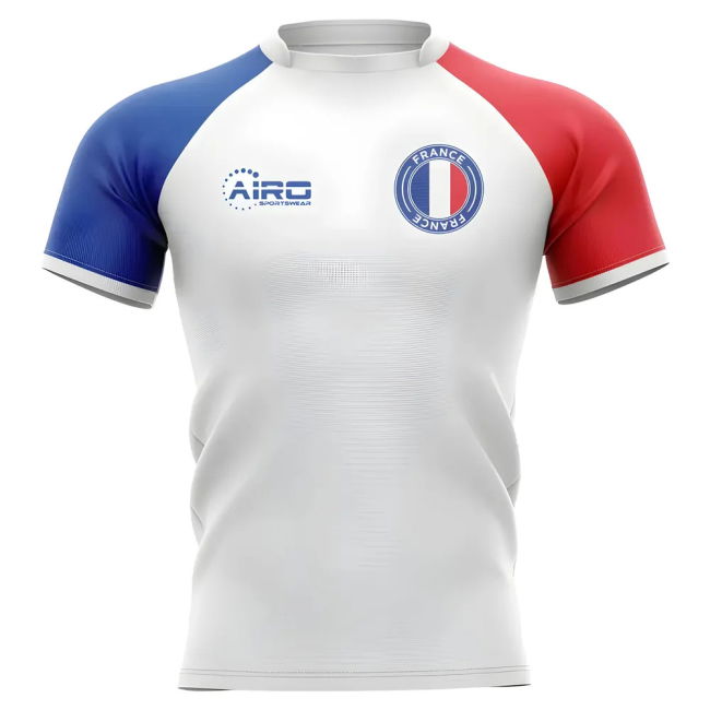 Athletic 2025-2026 France Flag Concept Rugby Shirt - Womens