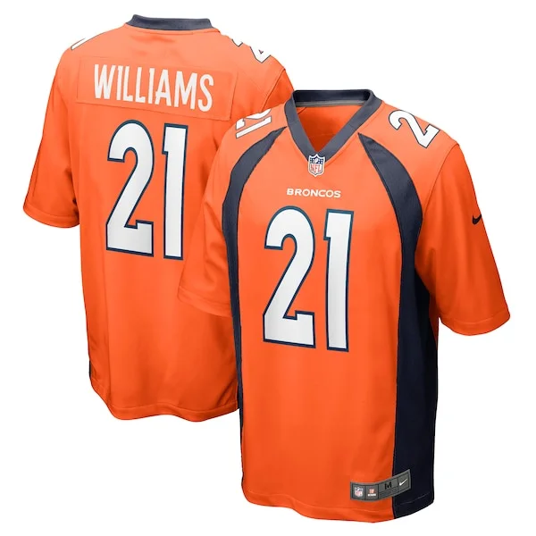 None Williams Denver Game Jersey - Orange | NFL Player Jersey