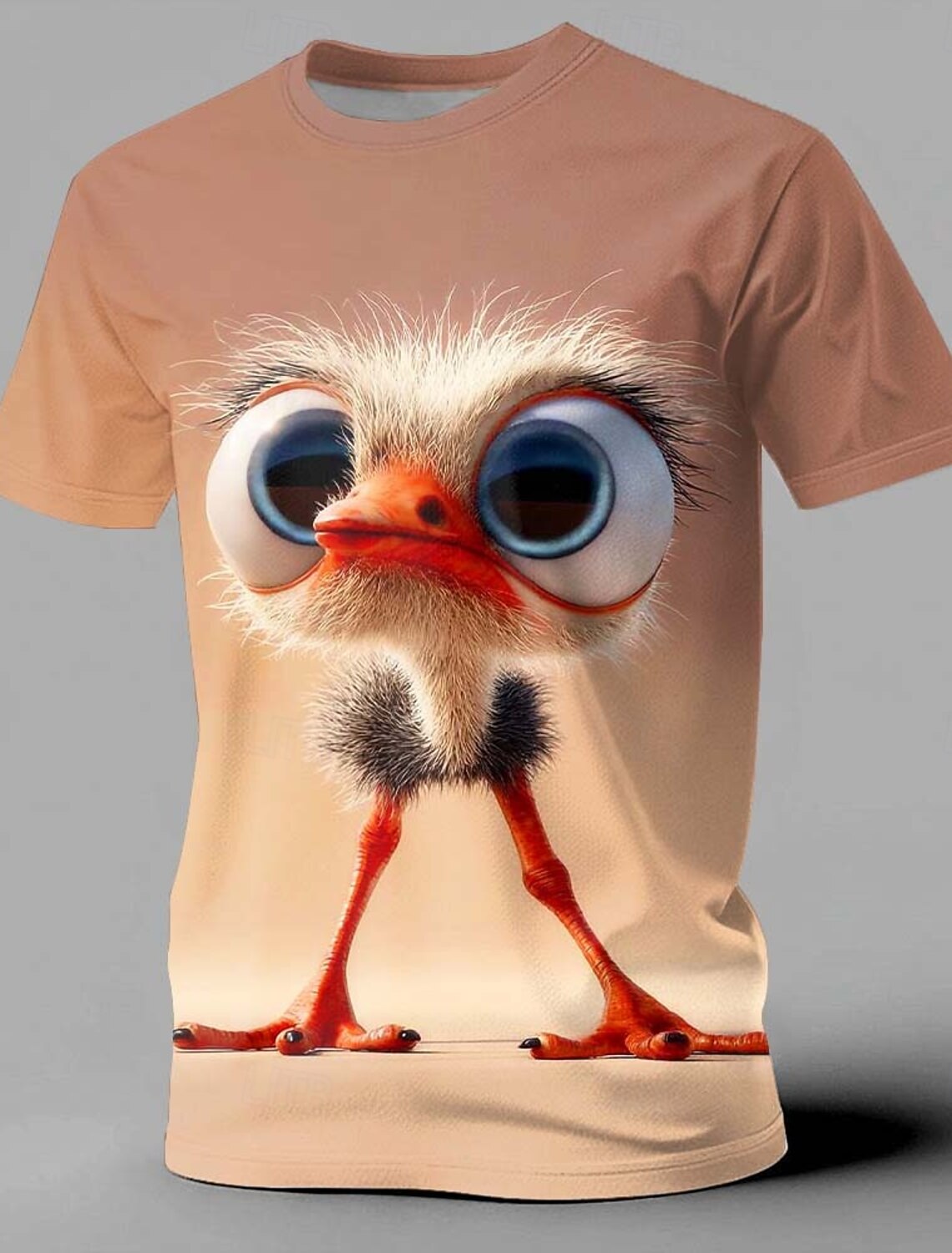 Men's Animal Funny Duck T Shirt Short Sleeve 3D Print Crew Neck