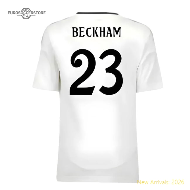Real Madrid 2024-25 Home Fan Version For Adults (Beckham Match Day Shirt