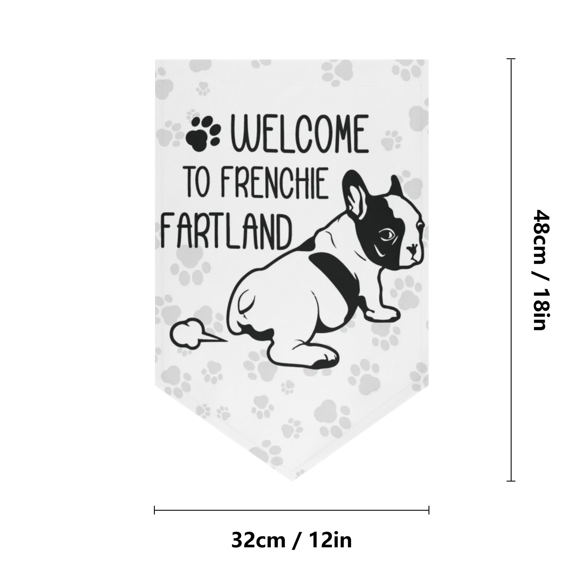 Maple - Frenchie Garden Flag Banner Indoor Use | Safe For Paws