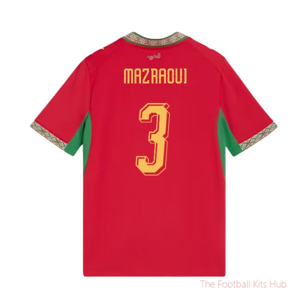 [JED] 2026/27 Morocco Home Shirt (Kids) (Mazraoui 3)