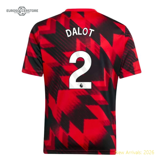 Non-toxic Man Utd Kids Dalot Jersey 2025-2026 Quick-dry