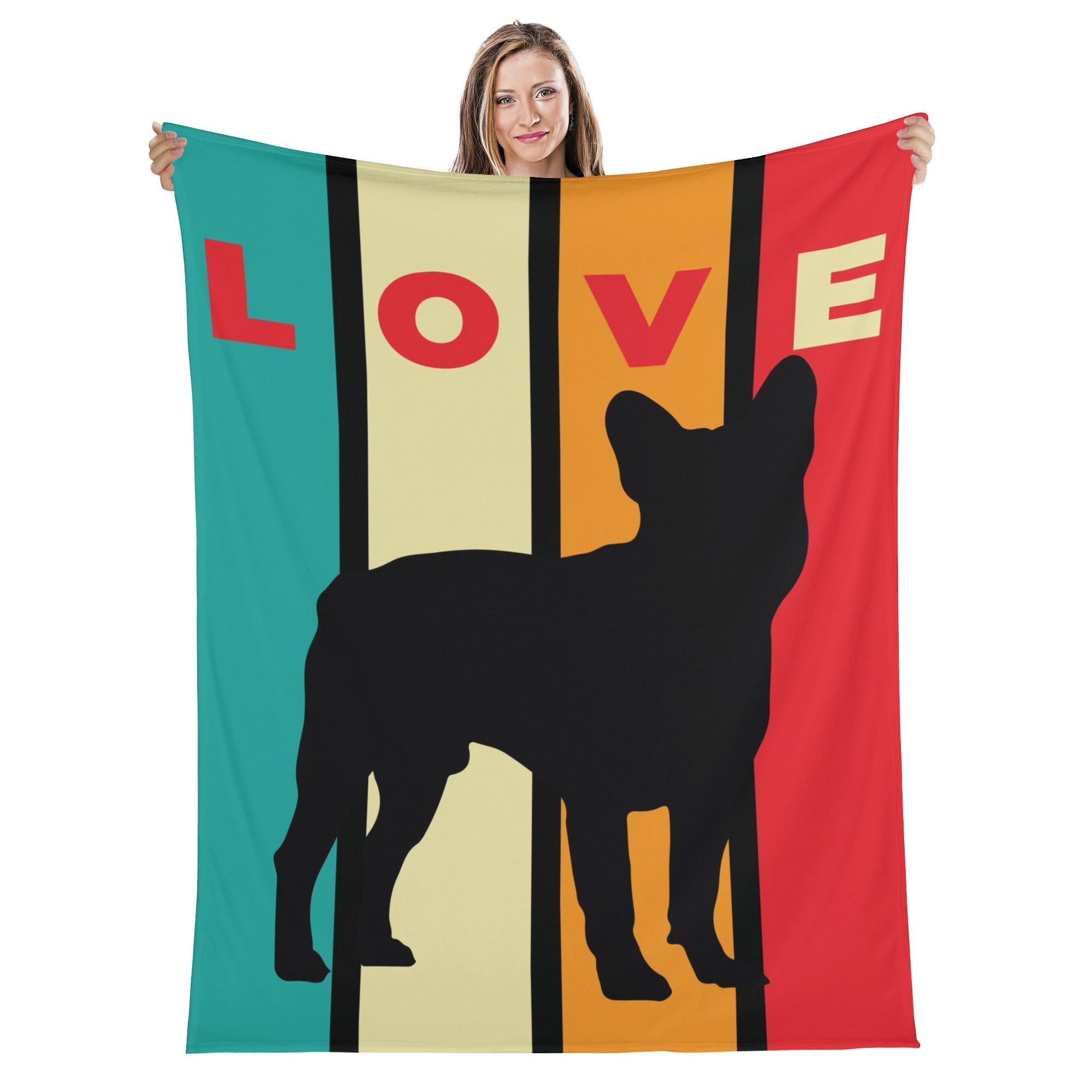 Premium Breed-specific Gucci - Frenchie Blanket Indoor Use