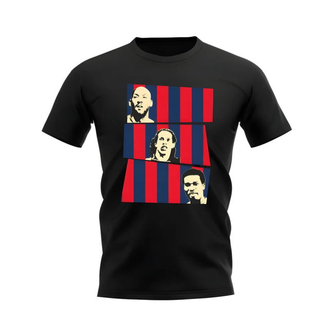 Anelka Ronaldinho Okocha PSG supporter T-Shirt (Adult