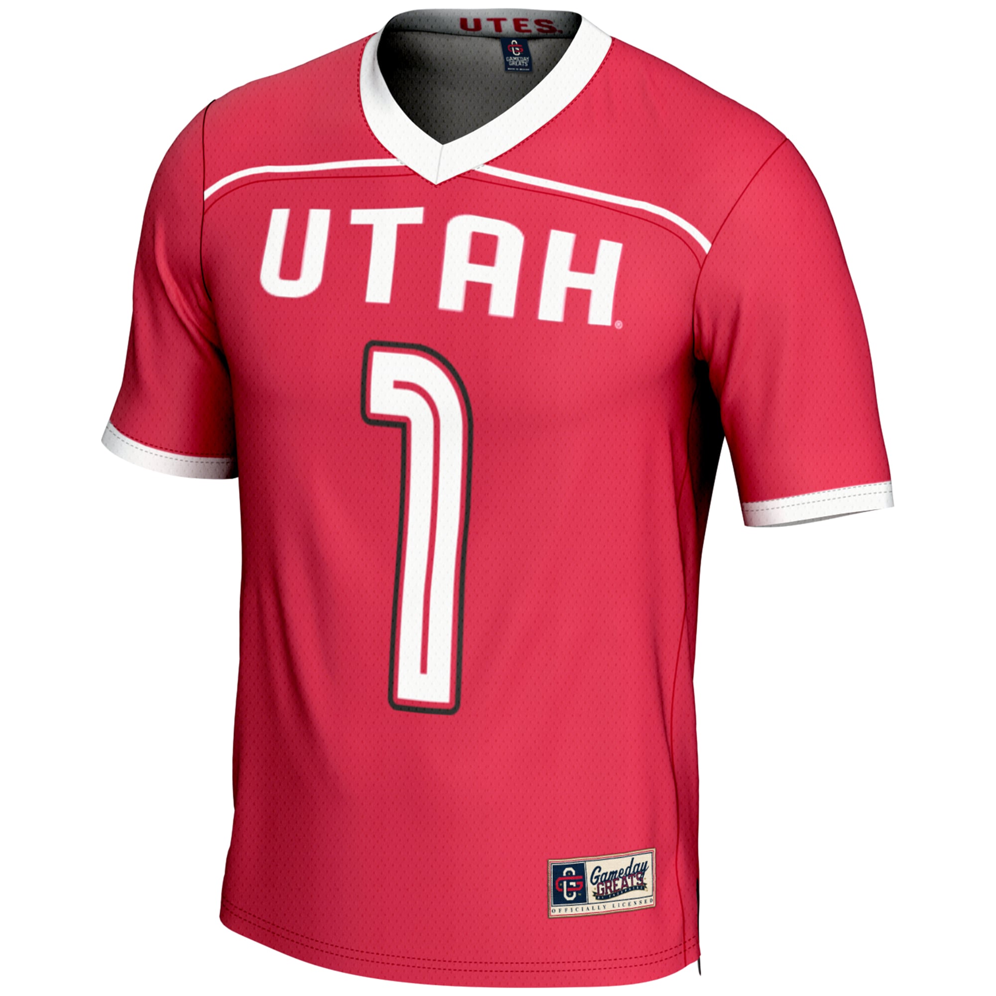 Utah Utes GameDay Greats #1 Lightweight Lacrosse Jersey - Red