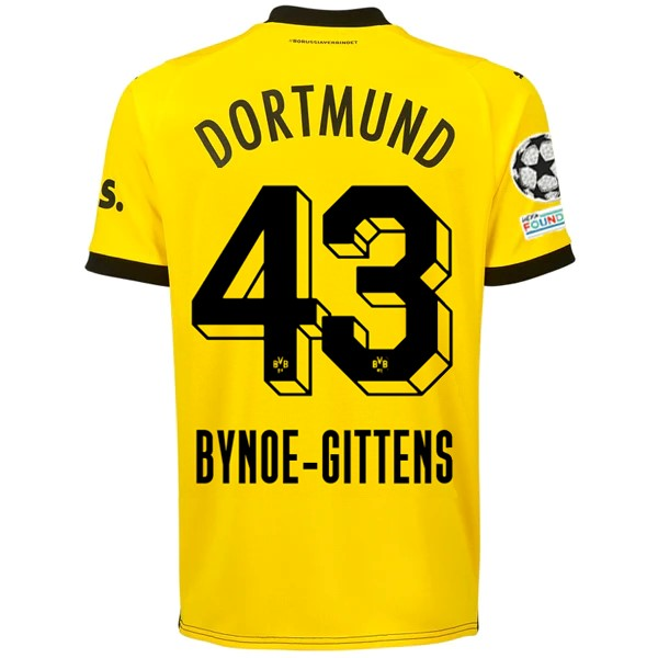 Borussia Dortmund Patches 2023-2024 UCL Home Jersey – Authentic Shirt