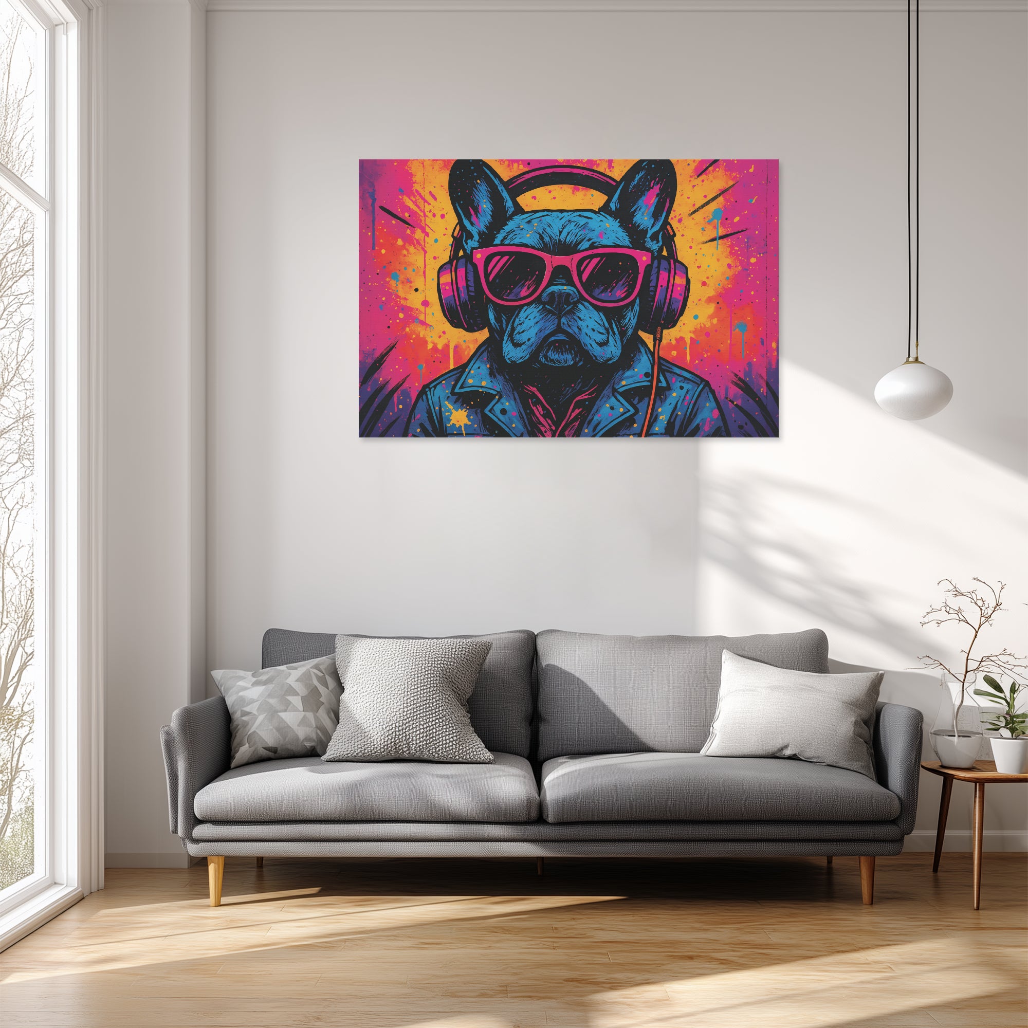 Adorable Frenchie Canvas Wall Art Frenchie Themed Wear | Unique Design