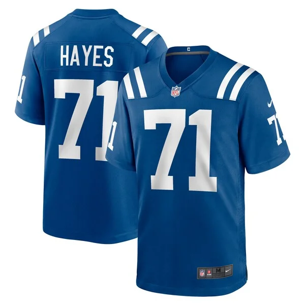 None Ryan Hayes Game Jersey - Royal | NFL Player Jersey | NFL Football