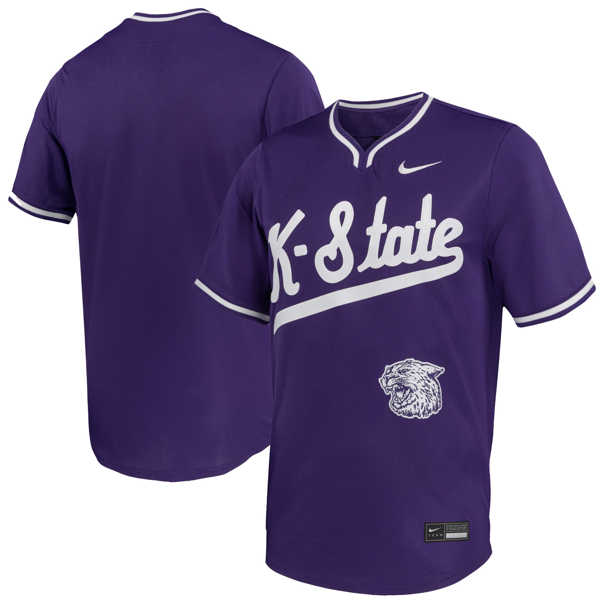 [NJP] Youth Kansas State Wildcats Limited Baseball Jersey - Purple
