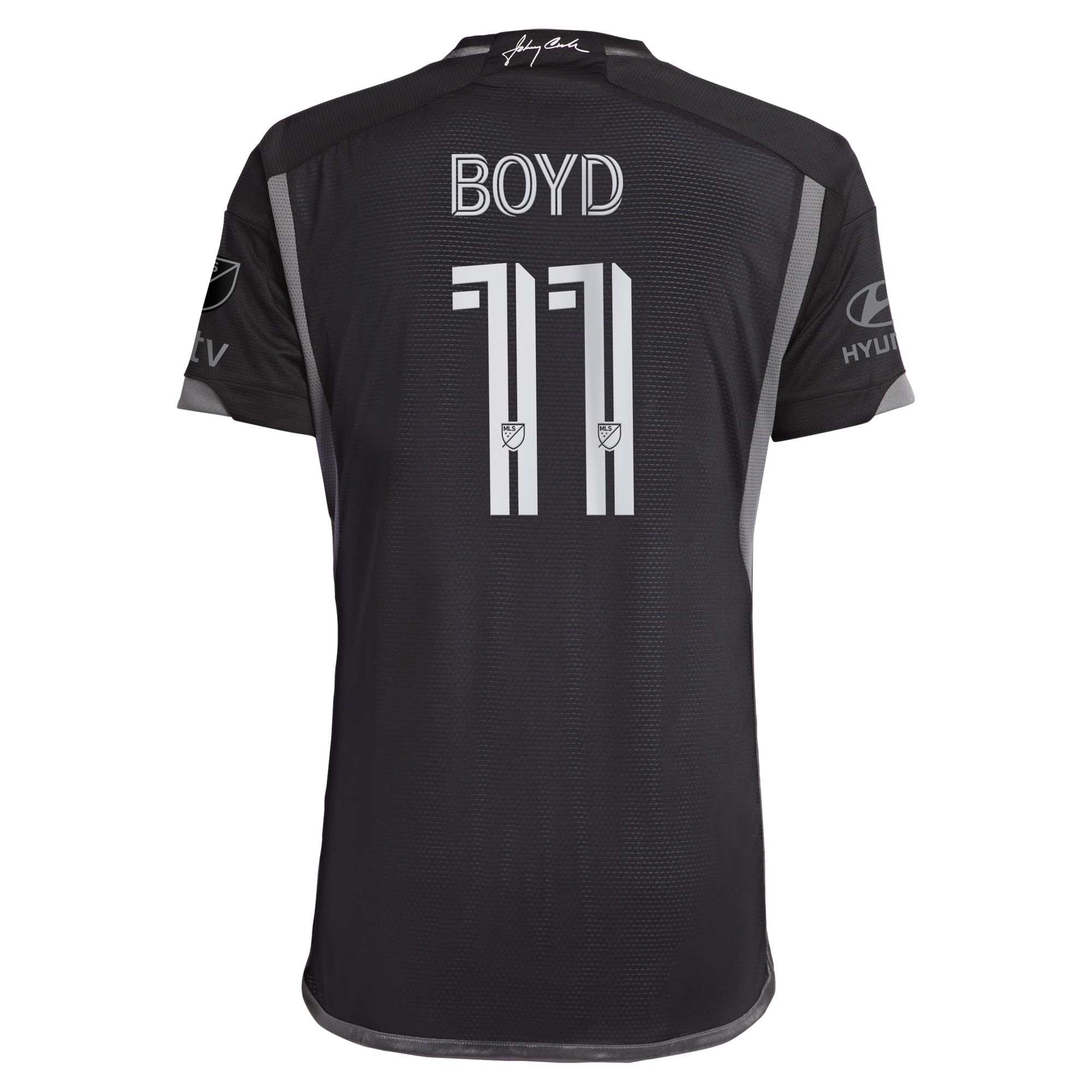 [ESK] Tyler Boyd Nashville SC 2024 Man In Black Kit Authentic Player Jersey - Black