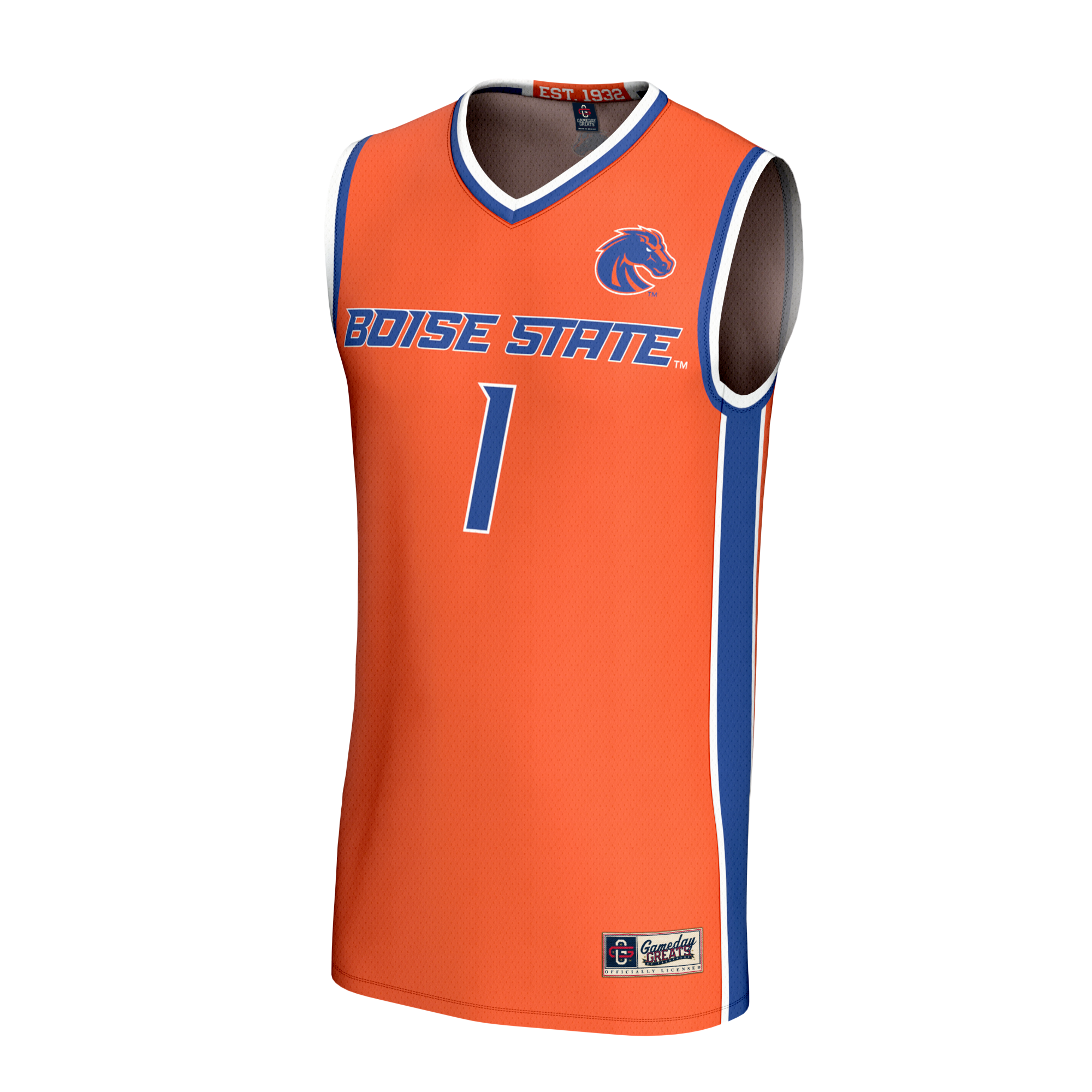 Boise State Broncos GameDay Greats Youth Lightweight Collegiate Basketball Fashion Jersey - Orange