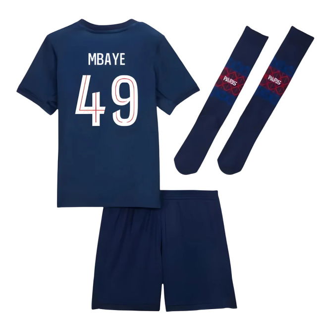 Authentic Design Psg Psg Home Little Kids Mini Kit Mbaye #49 Lates...