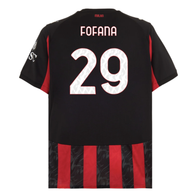 Authentic Red And Blacks Fofana 2 #9 2024-2025 Season Economical (v5)