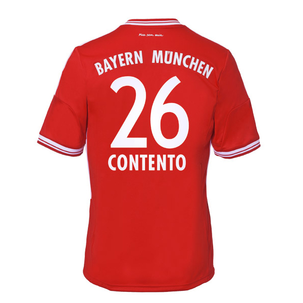 13-14 Bayern Munich 26 Contento Home Shirt - Official Replica 857