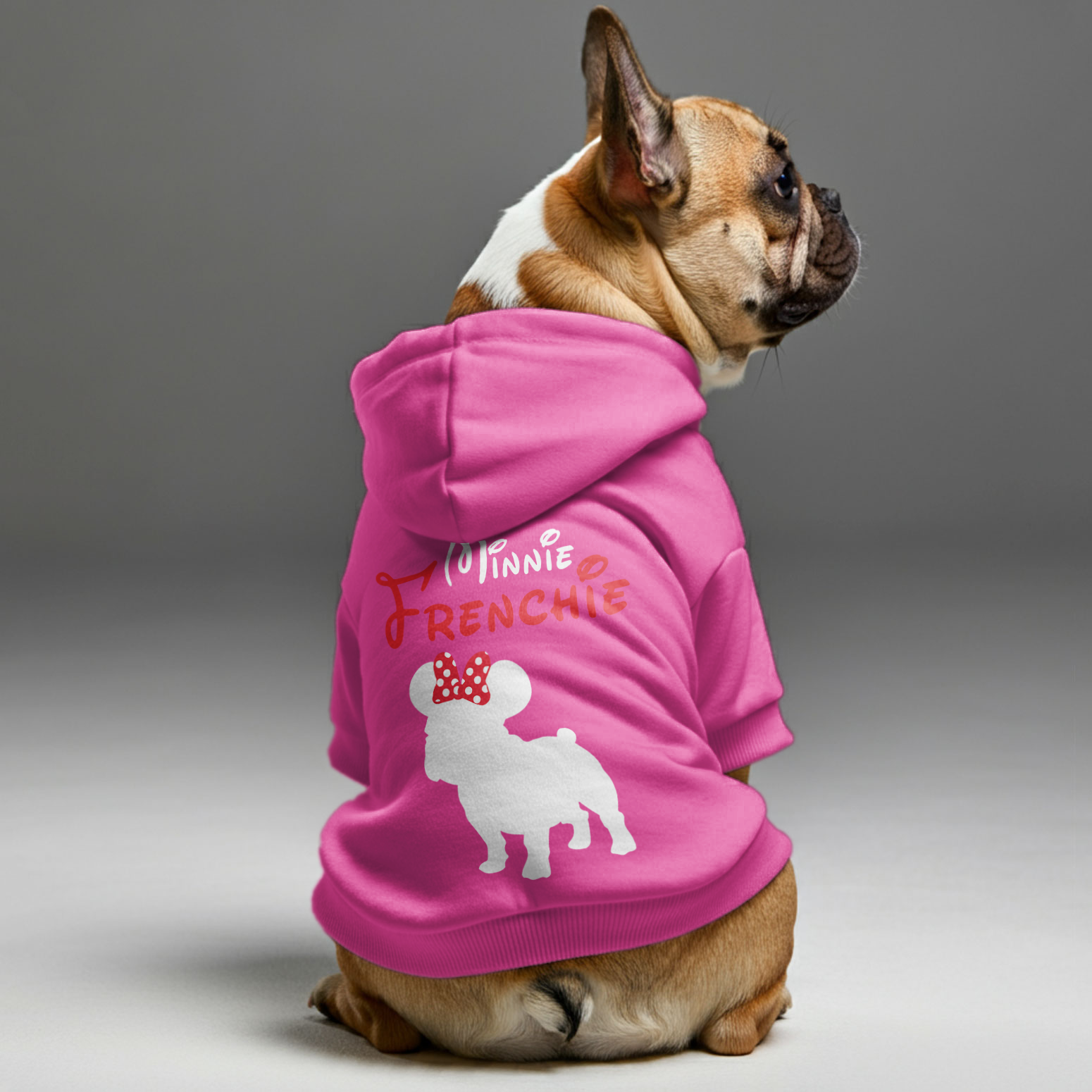 Trendy Minnie Frenchie - Personalized French Bulldog Hoodies With Fun...