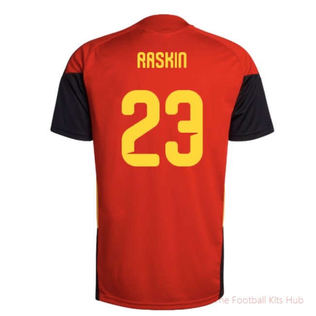 2026-2027 Belgium Training Jersey (Red) (Raskin 23)