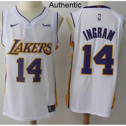 Nike Lakers White Angeles Lakers #14 Jersey - On Sale NBA Fan Apparel