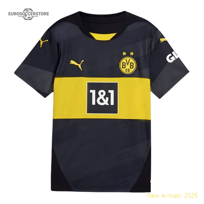 Outstanding 2024-2025 Borussia Dortmund Away Shirt (kids) (haaland 9)