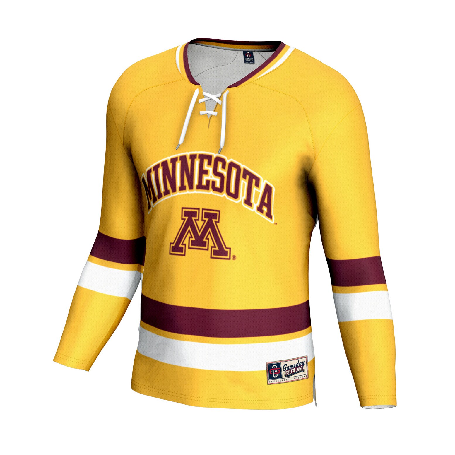 [DDG] Minnesota Golden Gophers GameDay Greats Youth NIL Pick-A-Player Women's Hockey Lightweight Jersey - Gold