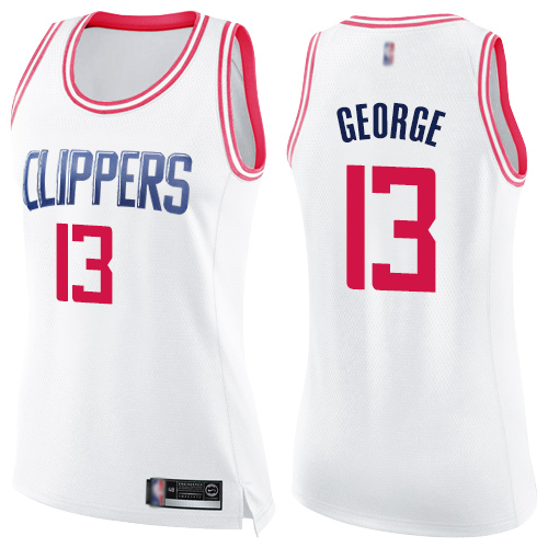 Nike Clippers White Angeles Clippers #13 Jersey - Budget-Friendly