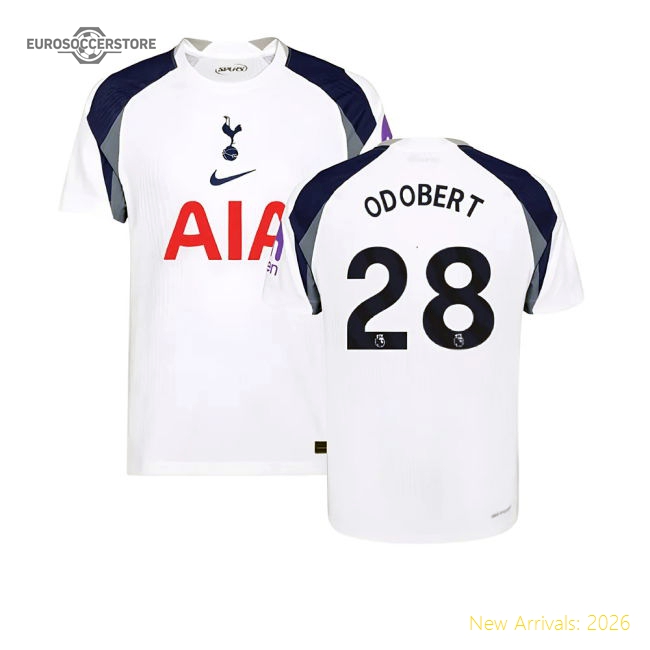 Authentic 2025-2026 Tottenham Hotspur Authentic Home Shirt (odobert
