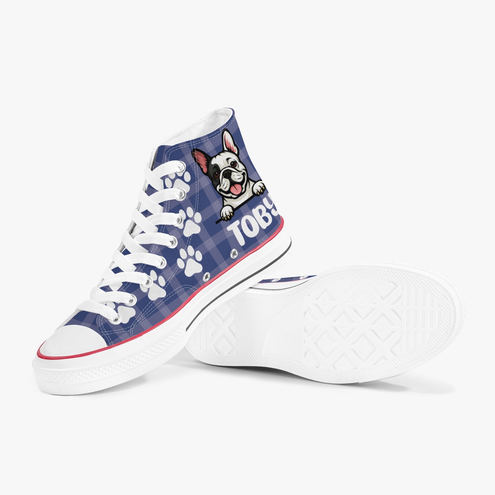 - Comfy Personalized High-top Canvas Shoes Everyday Use | Unique Design
