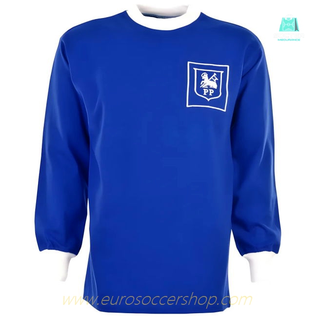 Preston North End 60's Away Royal Retro Football Shirt