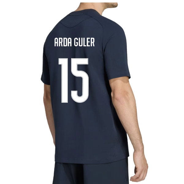 2026-2027 Real Madrid Tiro Travel Tee (Navy) (Arda Guler 15)