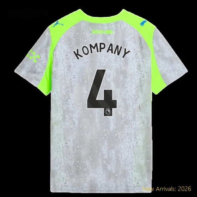 2025-2026 Man City Third Shirt (Kids) (Kompany 4)