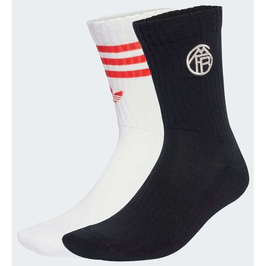 Bayern München Socks 2 Pack Pure White/jet Black/red