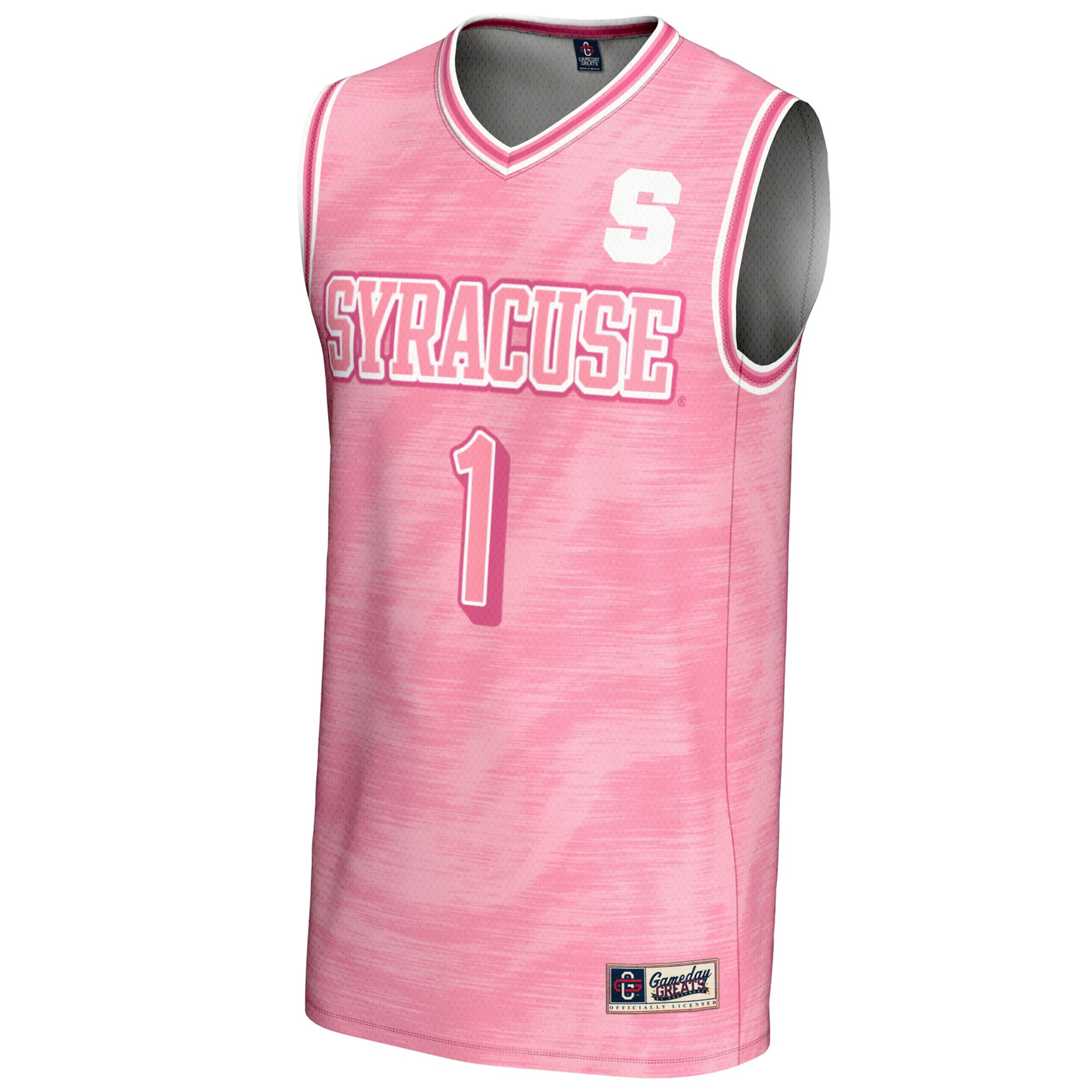 [DDG] Syracuse Orange GameDay Greats Unisex Lightweight Basketball Fashion Jersey - Pink