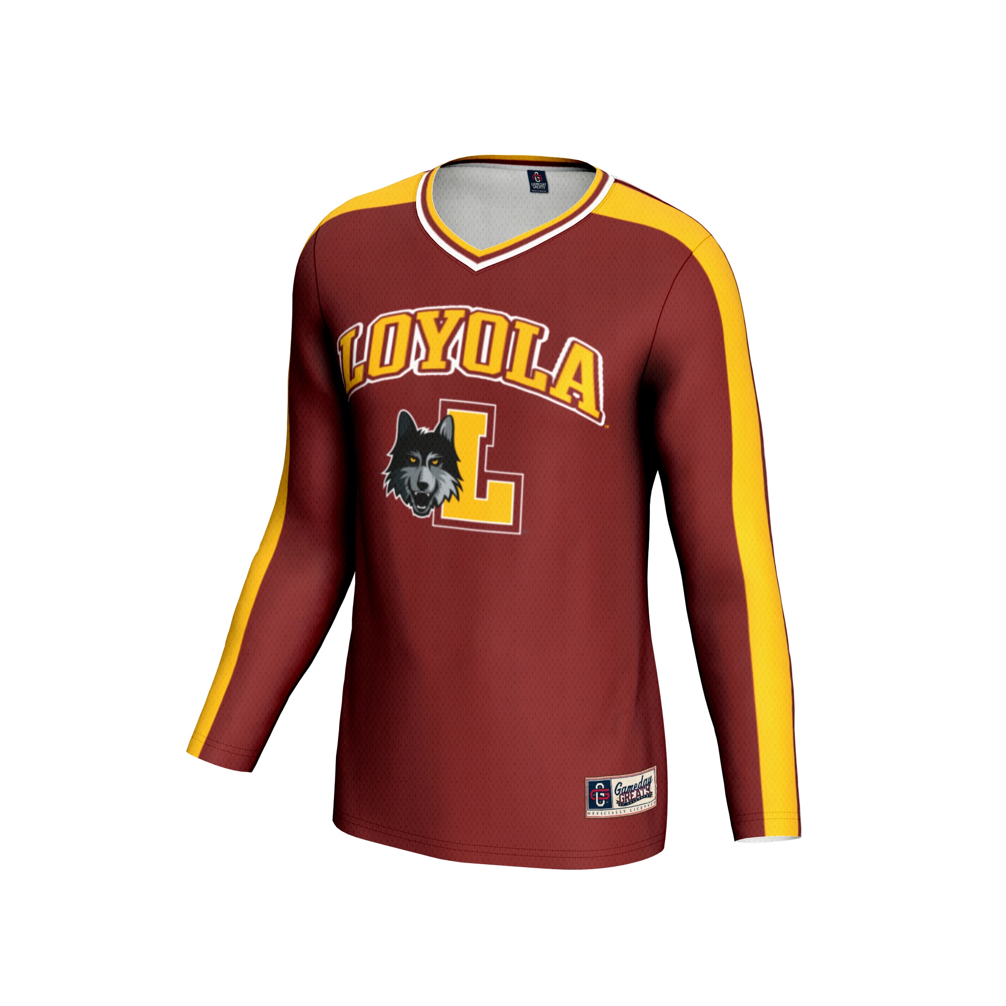 [DDG] Loyola Chicago Ramblers GameDay Greats Unisex #1 Lightweight Volleyball Fashion Jersey - Maroon