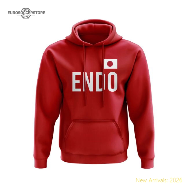 Endo Japan National Team Name Hoody (red) - Asian Football Leaders