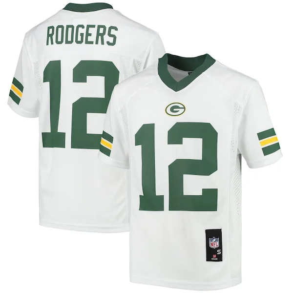 Performance Green Bay Packers Replica Jersey - Premium White NFL Fa...