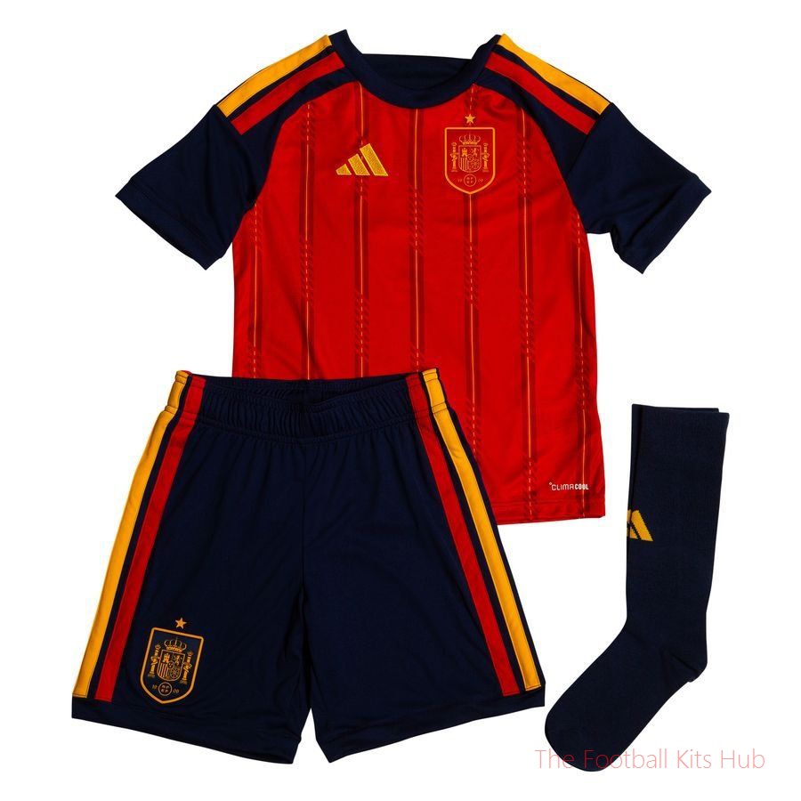 Spain Home Kit World Cup 2026 Kids