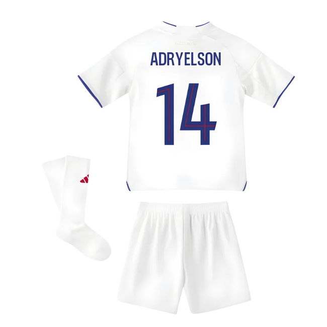 Lyon Olympique Lyon Home Mini Kit Adryelson #14 Authentic Design D...