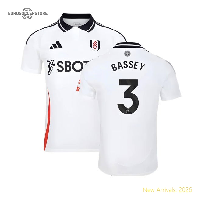 Professional High-Quality 2024-2025 Fulham Home Jersey Bassey 3