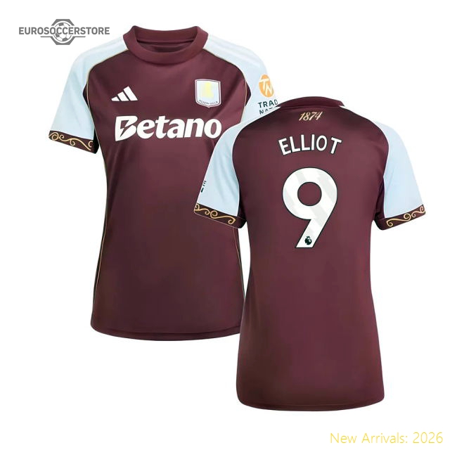 Aston Villa Elliot Authentic Home Jersey Premier League Nike Dri-fit