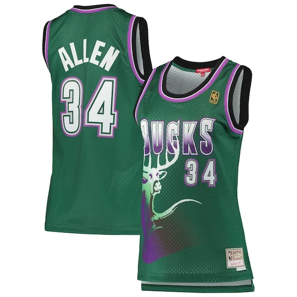 Championship Ray Allen MIL NBA Jersey - Green - Cost-Effective