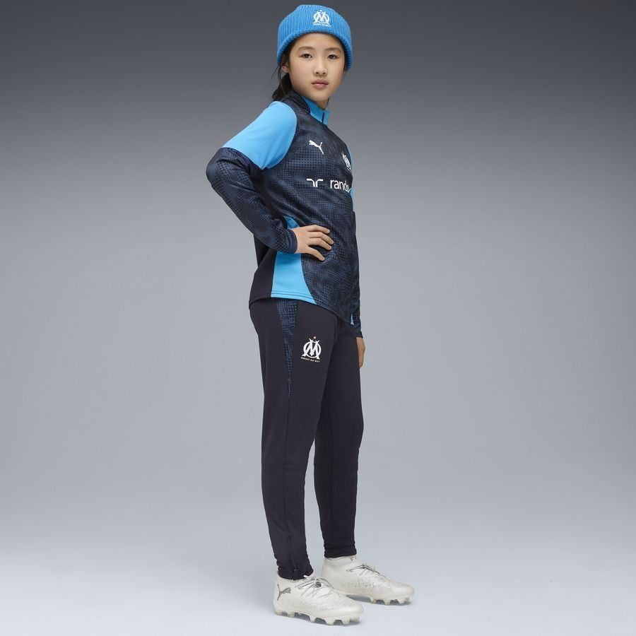 Marseille Training Shirt 1/4 Zip - New Navy/Bleu Azur Kids