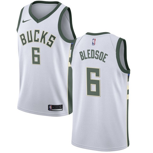 High-Quality MIL #6 Eric Bledsoe 2024 Icon NBA Swingman Jersey White