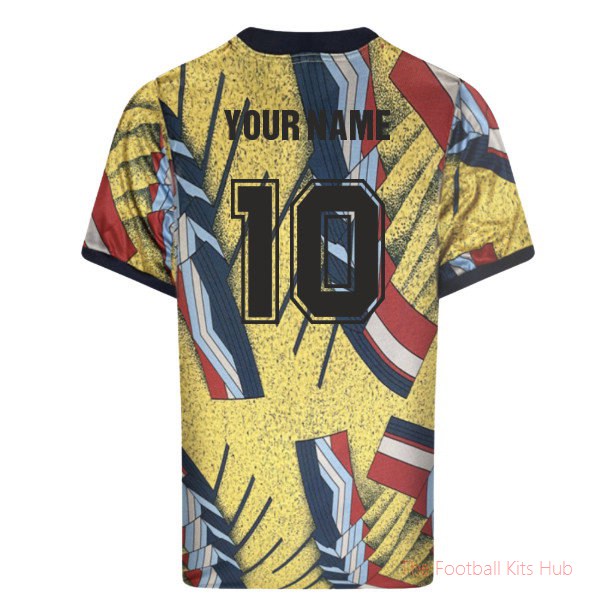 England 1993 Home Retro Goalkeeper Shirt (Your Name)