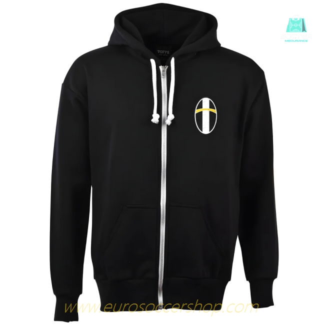 Juventus Zipped Hoodie - Black
