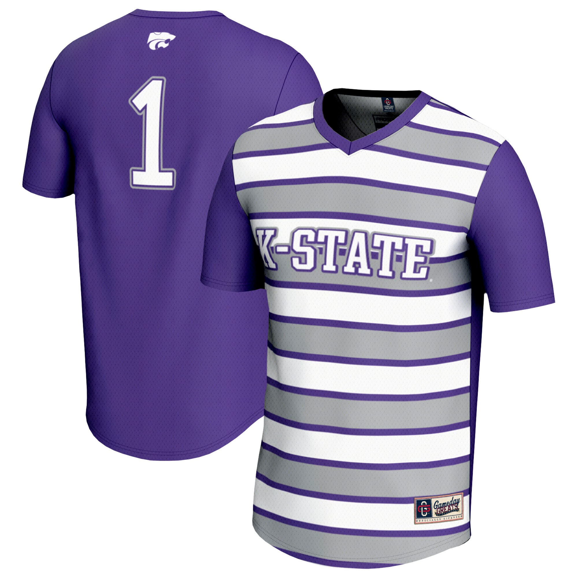 [JED] Kansas State Wildcats GameDay Greats Unisex Lightweight Soccer Fashion Jersey - Purple