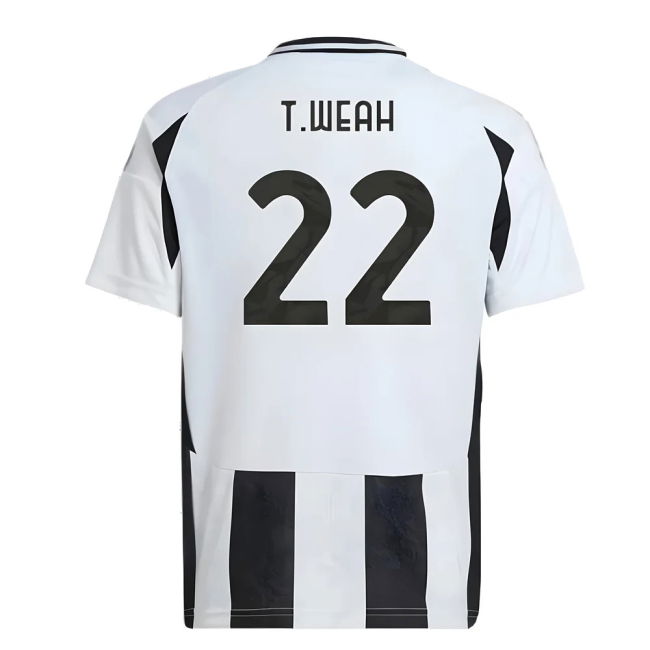 Juve Juventus Home Shirt Kids T Weah #22 Durable Material Supporte...