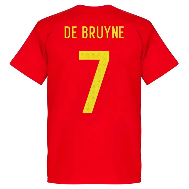 Belguim Kevin De Bruyne Team T-Shirt - Red
